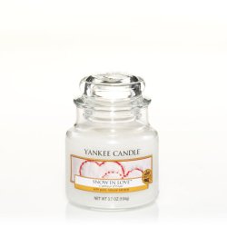 Yankee Candle Scented Candle In Glass Small | Snow In Love | Burn Time Up To 30