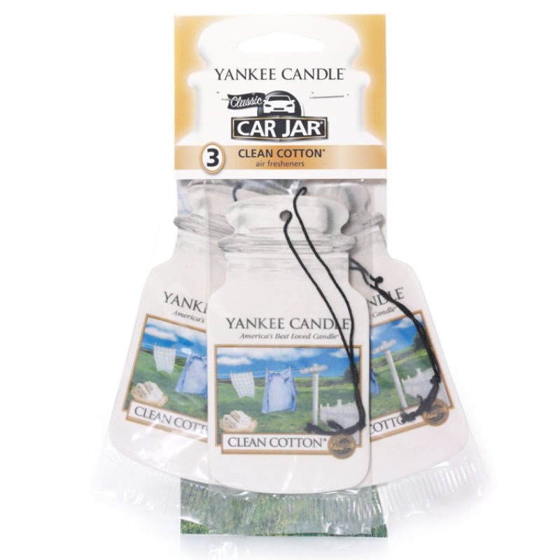 Yankee Candle Clean Cotton Bonus Pack Hanging freshener