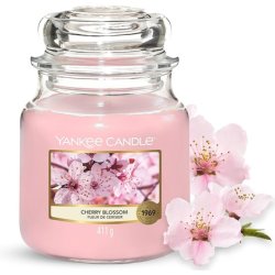 Yankee Candle Medium Jar Scented Candle | Cherry Blossom | Burn Time Up