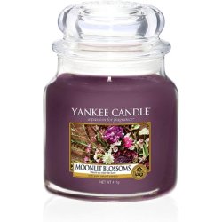 Yankee Candle Medium Jar Scented Candle, Moonlit Blossoms, Medium