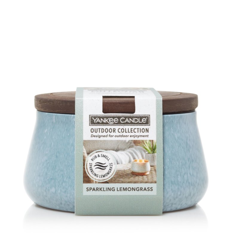 Yankee Candle Outdoor Citronella Candle | Sparkling Lemongrass Medium Candle