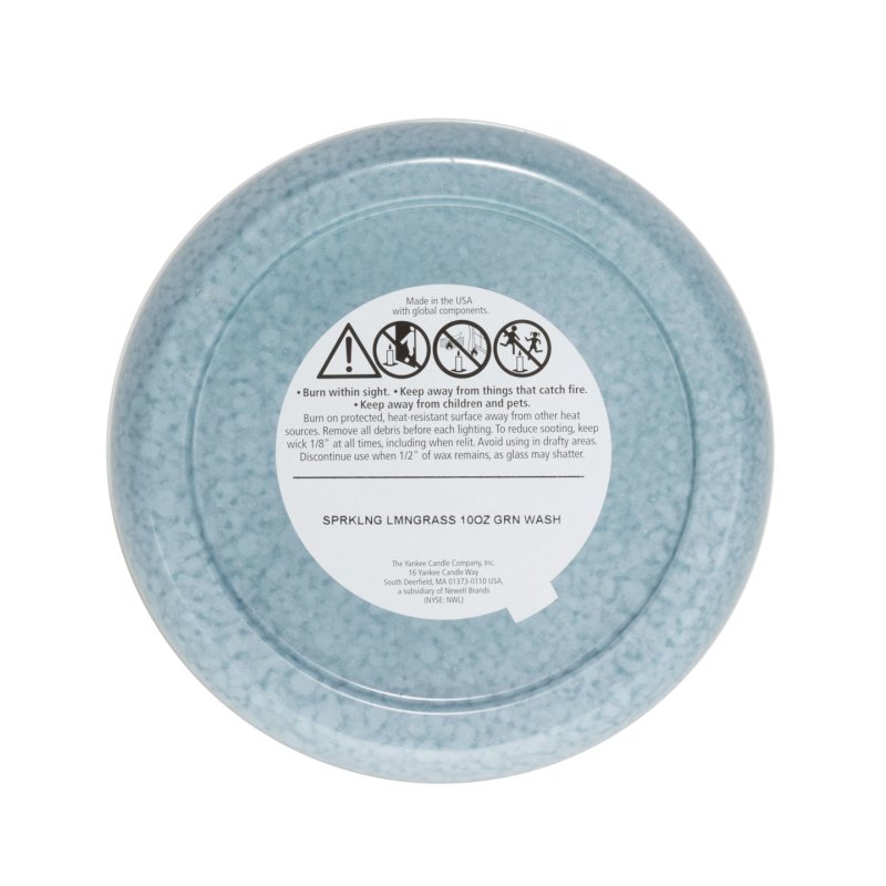 Yankee Candle Sparkling Lemongrass wax candle Round Blue 1 pc(s)