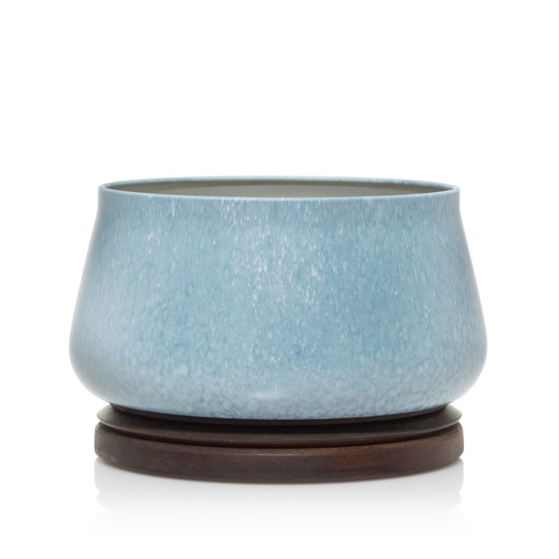 Yankee Candle Sparkling Lemongrass wax candle Round Blue 1 pc(s)