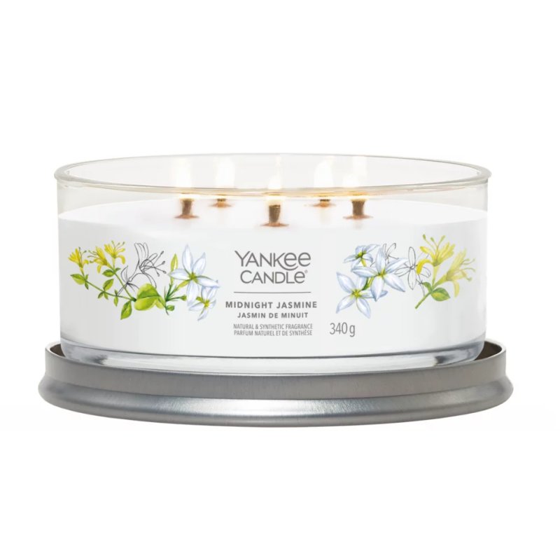 Yankee Candle Midnight Jasmine wax candle Cylinder Honeysuckle, Jasmine, Mandarin, Neroli White 1 pc(s)