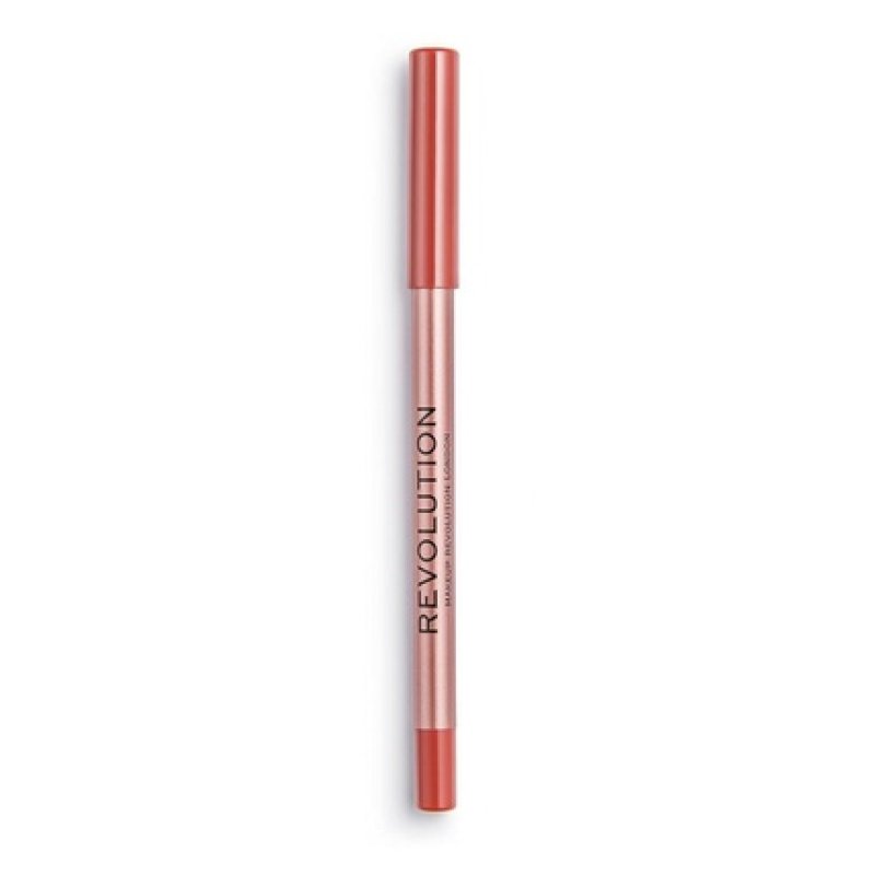 Makeup Revolution Satin Kiss Lip Liner Long-wearing Pencil Vegan Cruelty-Free Fling Deep Nude