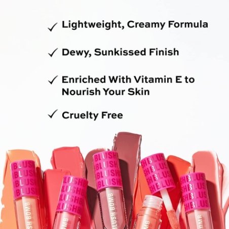 Makeup Revolution Blush Bomb Cream Blusher Dolly Rose - Available in 4 Shades