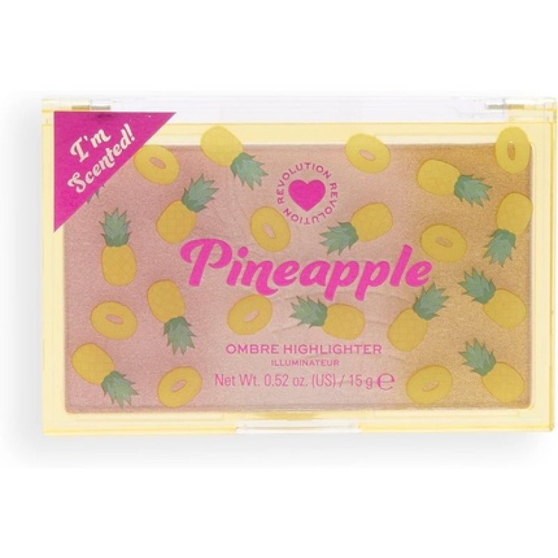 I Heart Revolution Makeup Blush Pressed Powder Blusher Highly Pigmented Vegan and Cruelty-Free Pineapple Ombre 15g