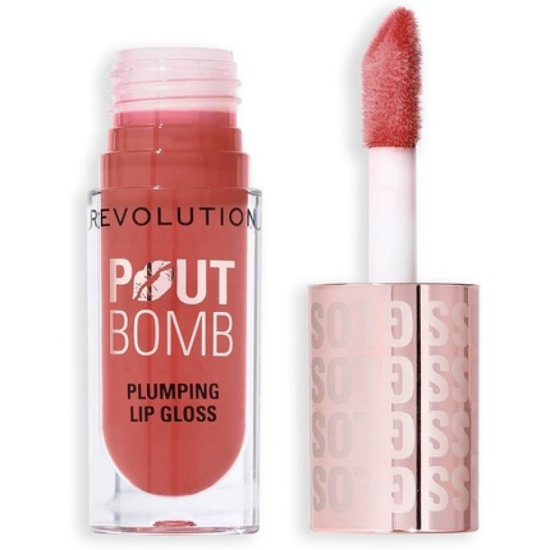 Revolution Beauty Pout Bomb Plumping Lip Gloss High-Shine for Glossy Fuller