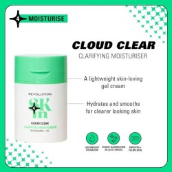 Revolution Skin Cloudy Clear Clarifying Moisturiser Lightweight & Hydrating