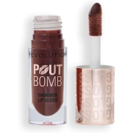 Revolution Pout Bomb Shimmer Gloss High-Shine Lip Gloss for Glossy Finish