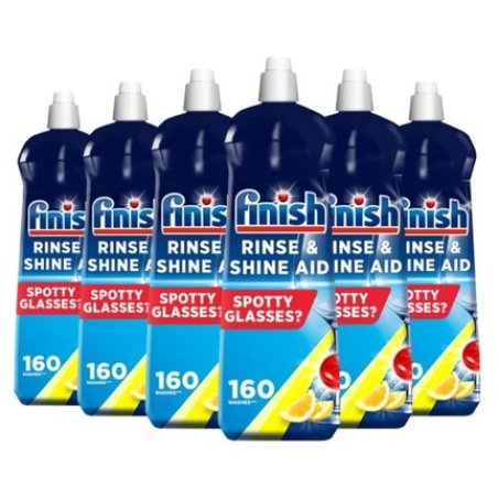 Finish Dishwasher Rinse Aid Shine Lemon 800ml