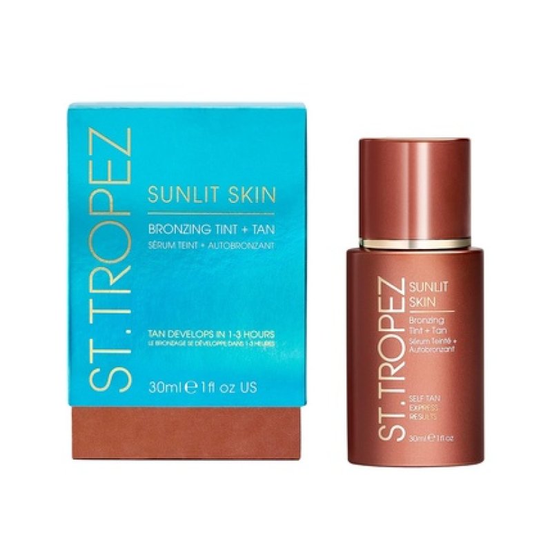 St. Tropez Sunlit Skin Bronzing Tint and Self Tan Face Serum 1 Fl Oz