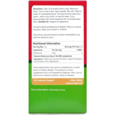 Waterfall D-Mannose Children Strawberry Kids D-Mannose sourced from Birch SC Nutra Sweet Cures