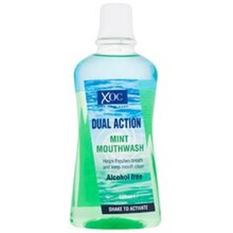 Xpel Dual Action Mint Mouthwash - Ustni Voda Pro Svezi Dech A Cistou Ustni Dutinu