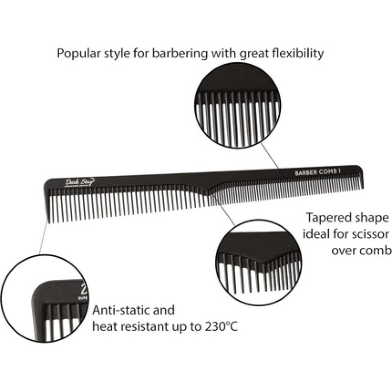 Dark Stag Barber Comb Number 1 Tapered