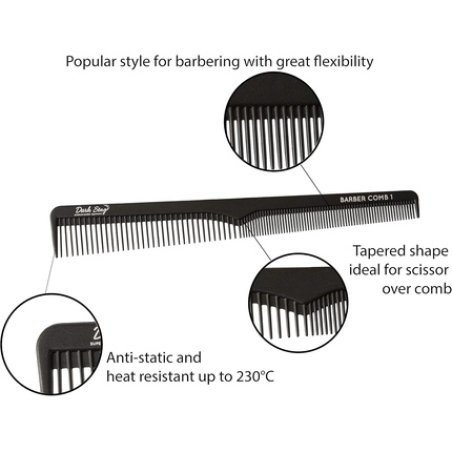 Dark Stag Barber Comb Number 1 Tapered