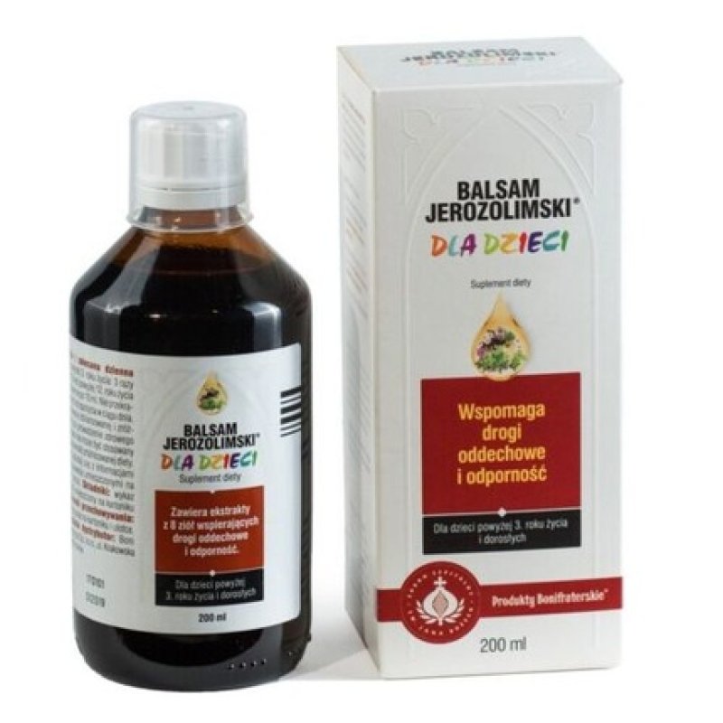Jerozolim Balsam for Children Cough Honey Elderflower Syrup