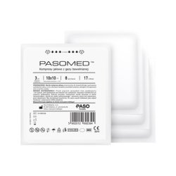 Pasomed Sterile Compresses - 10x10 Cm, 3 Pieces, 8 Layers, Long Validity