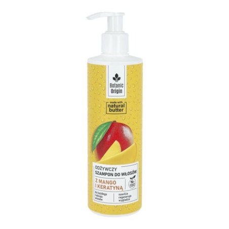 Ideepharm Botanic Origin Nourishing Shampoo For All Hair Types With Mango And Keratin 300 Ml