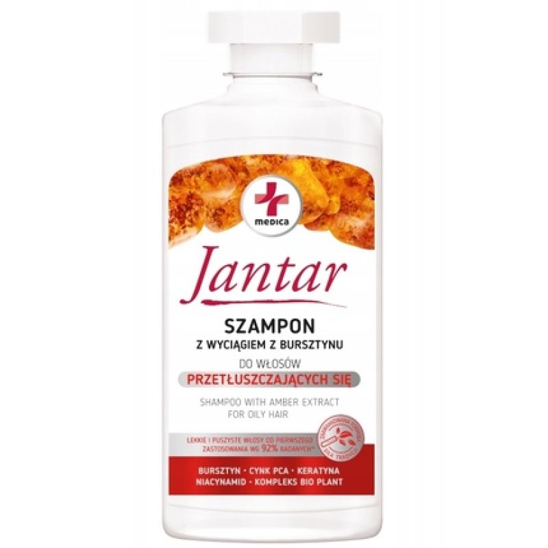 Jantar Medica Shampoo For Oily Hair With Amber Extract 330 Ml