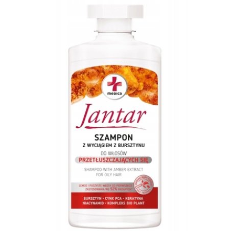 Jantar Medica Shampoo For Oily Hair With Amber Extract 330 Ml