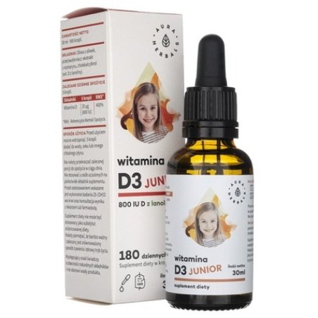 Aura Herbals Vitamin D3 Junior 800 IU Drops 30ml