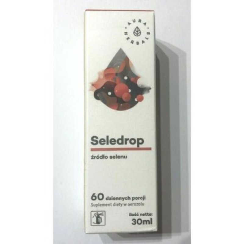 Aura Herbals Seledrop Sodium Source in Aerosol 30ml Thyroid Support Selen