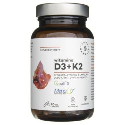 Aura Herbals Vitamin D3 2000 IU K2 90 Capsules