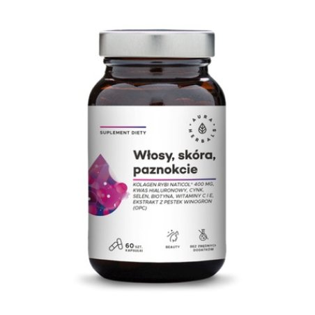 Aura Herbals Fish Collagen Naticol 800mg 60 Capsules