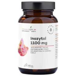Aura Herbals Inositol 1100mg Myo-Inositol 60 Capsules