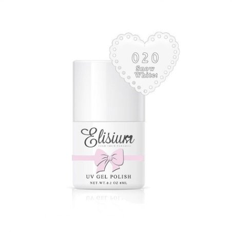 Elisiumuv Gel Polish Hybrid Nail Polish 020 Snow White - 8ml