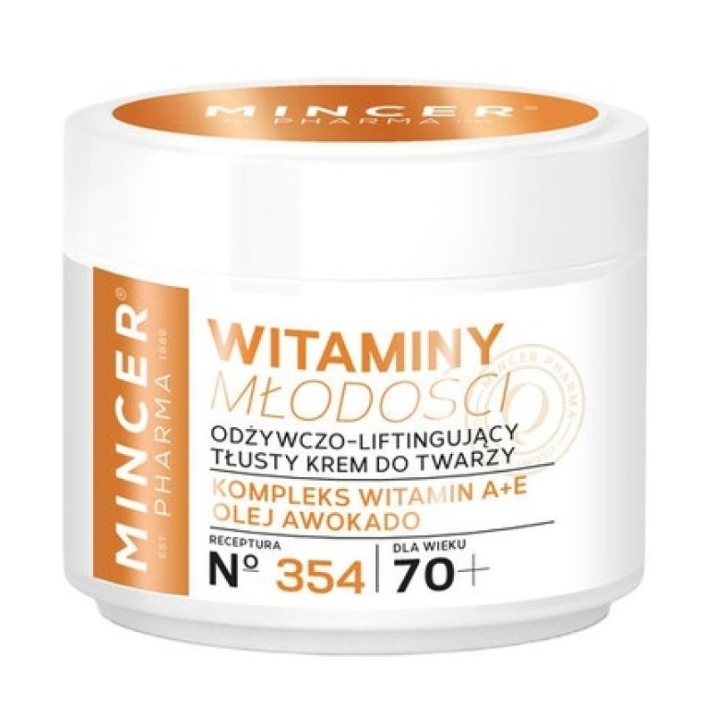 Mincer Pharma Youth Vitamins 70 Lifting Cream For Face 354 50ml