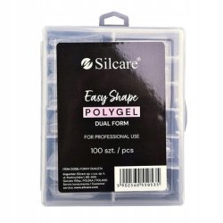 Silcare Clear Dual Forms For Acrylic Gel - 100 Pieces