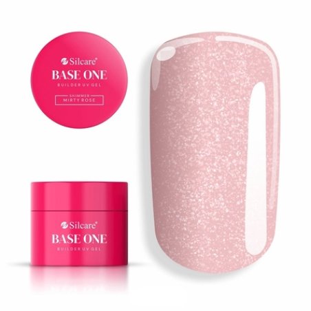 Silcare Base One Shimmer Uv Gel For Nail Styling Misty Rose 50g