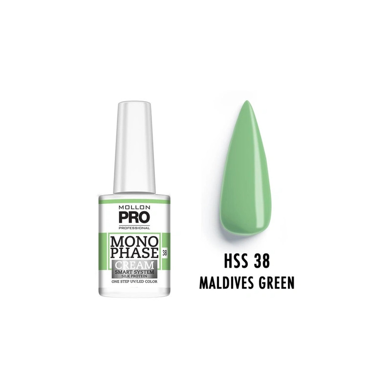 Mollon Pro Mol Monophase 38 - Maldives Green Uv/Led 10ml
