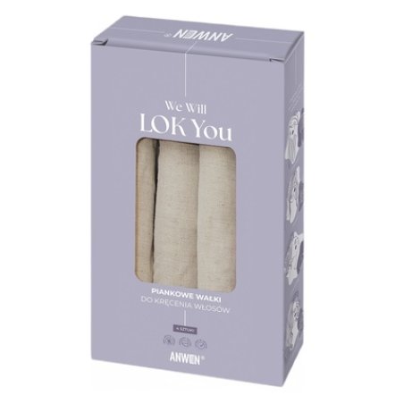 Anwen We Will Lock You Hair Rollers Without Heat - 4 Pieces