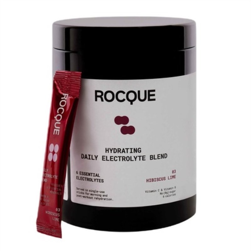 Rocque Hydrating Daily Electrolyte Blend Hibiscus And Lime 28x4g