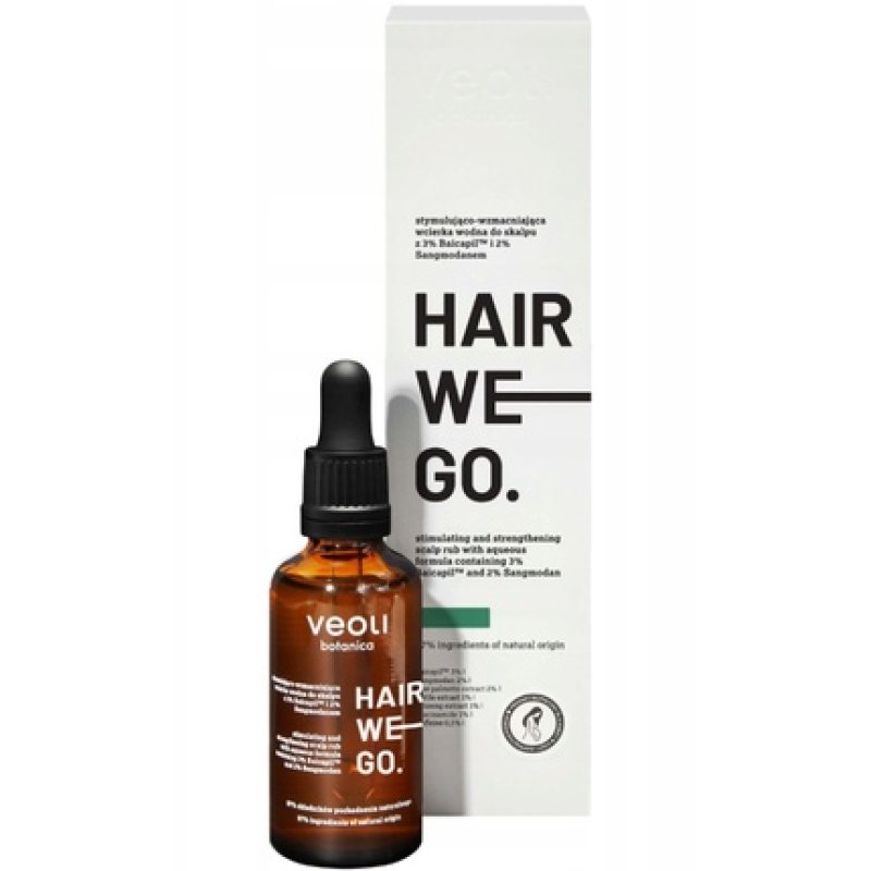Veoli Botanica Hair We Go Scalp Stimulating And Strengthening Water With 3% Baicapil And 2% Sangmodan, 50 Ml