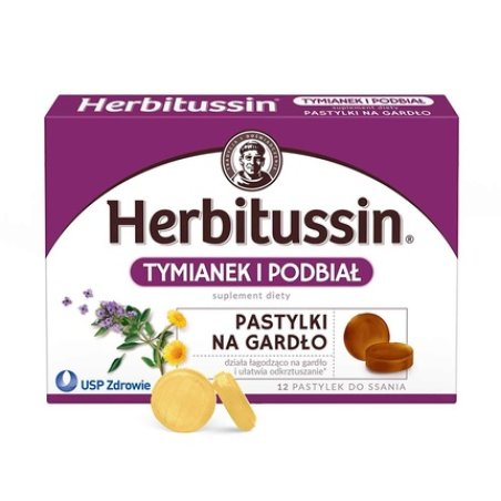 Herbitussin Thyme And Coltsfoot Lozenges - 12 Lozenges