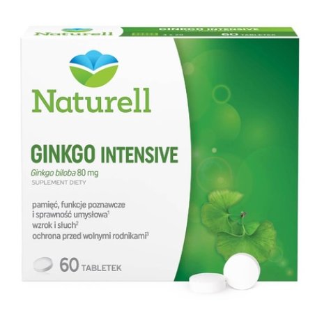 Naturell Ginkgo Intensiv - 60 Tablets With Long-Term Expiry Date