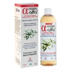 Alfa Premium Herbal Mouthwash With Fluoride - Daily Oral Care 500 Ml