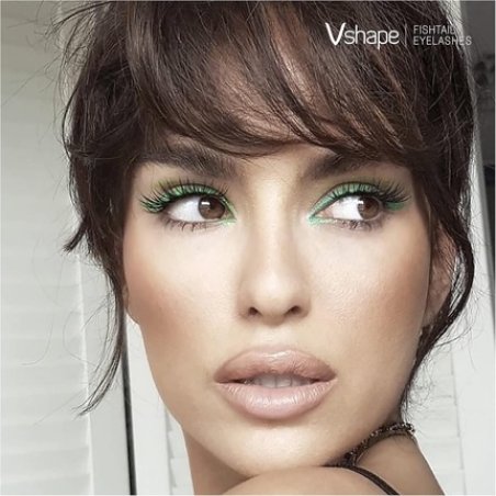 Clavier Artificial Lashes V-Shape Fishtail C-Curl 10 Lashes