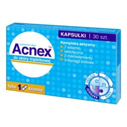 Acnex 30 Capsules for People Prone to Blackhead Formation and Excessive Sebum Production