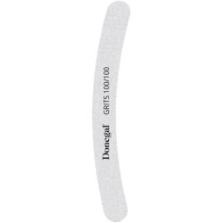 Donegal Nail File Double Sided 100/100 Grit Black Banana Curved Emery Board