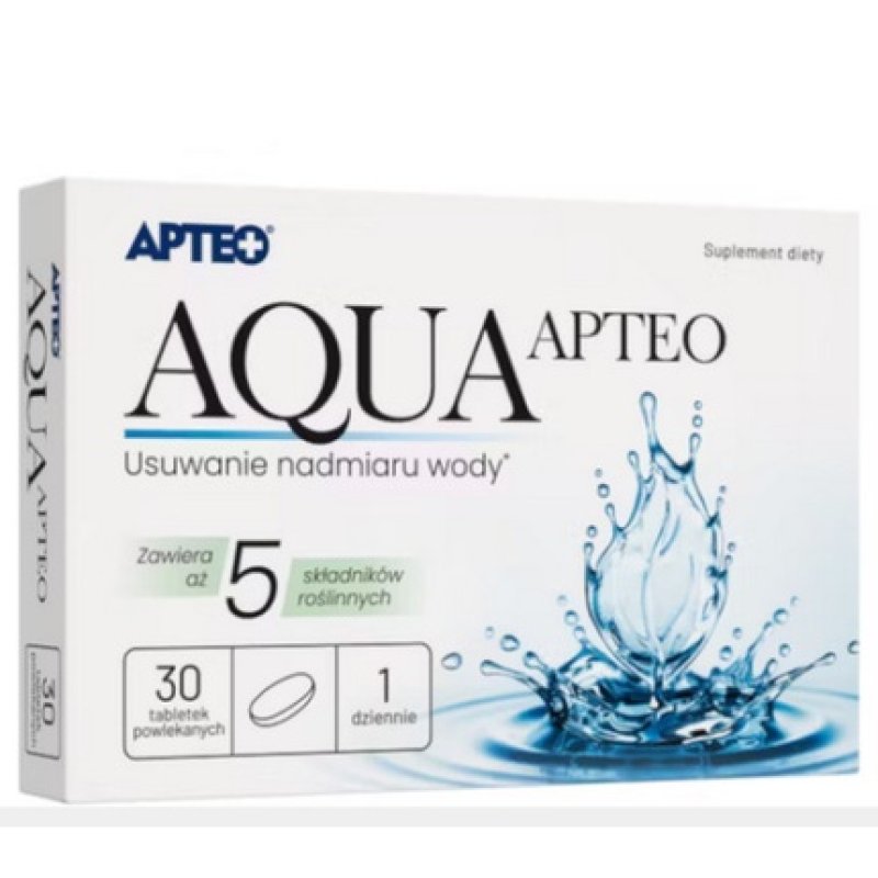 Aqua Apteo Water Removal Detox Tablets 30 Count for Cleansing and Digestion