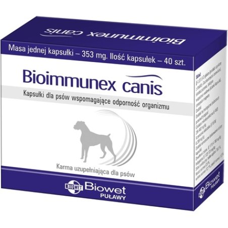 Bioimmunex Canis Dog Immunity Supplement 40 Capsules