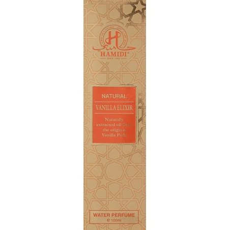 Hamidi Natural Vanilla Elixir Water Perfume Spray 100ml 3.4oz Alcohol Free Fragrance