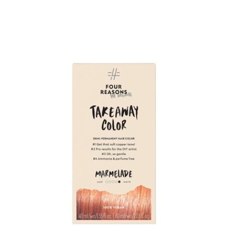 Four Reasons Original Takeaway Color Marmalade 7.43 Copper Demi-Permanent Hair Color 100% Vegan & Cruelty Free