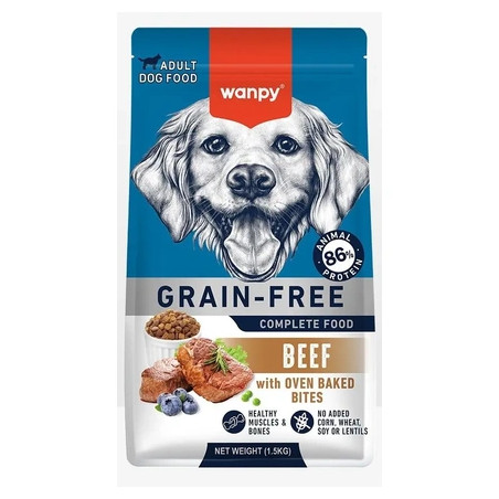 wanpy - Adult Dog Food with Beef - 1.5kg