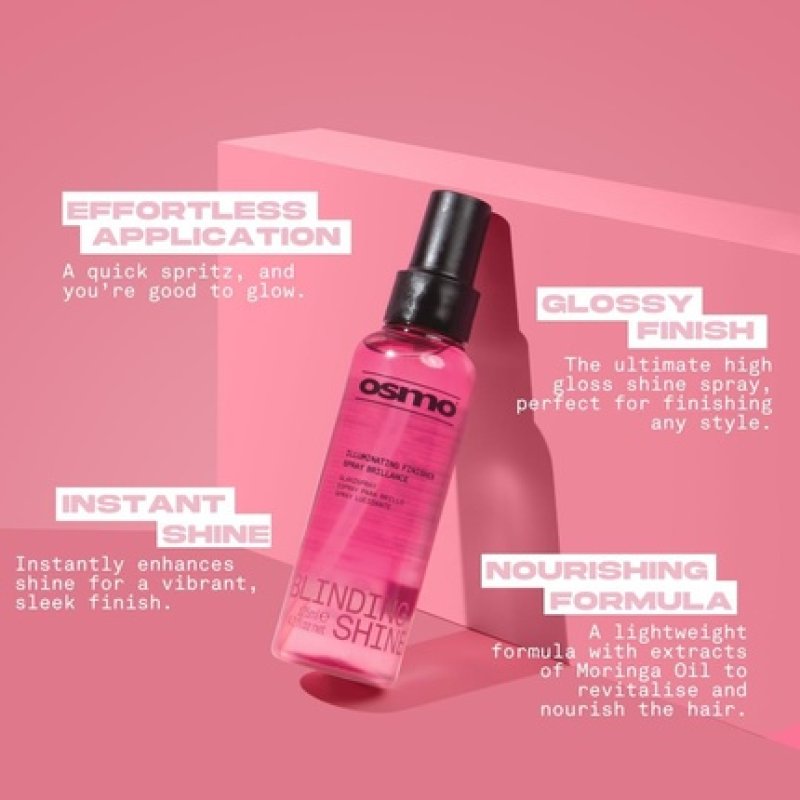 Osmo Blinding Illuminating Finisher Spray High Gloss Spray for Sleek Hair